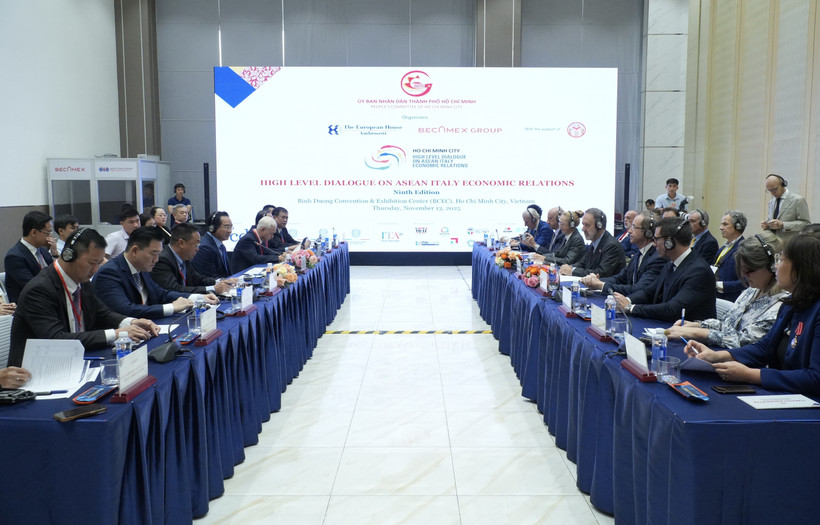 Vue du 9e Dialogue économique ASEAN-Italie, à Hô Chi Minh-Ville, le 13 novembre. Photo : VNA