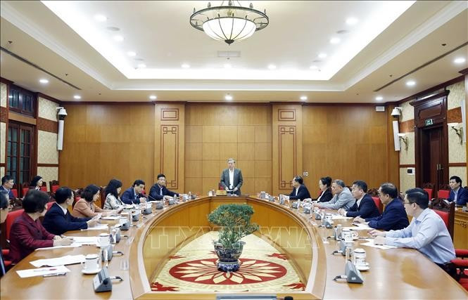 Vue d’ensemble de la réunion, à Hanoi, le 3 décembre. Photo : VNA
