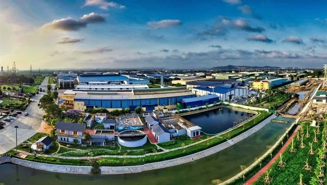 Le parc industriel de Nam Câu Kiên à Hai Phong. La conversion au modèle de parc éco-industriel a apporté des avantages économiques, sociaux et environnementaux. Photo: vngreen.vn