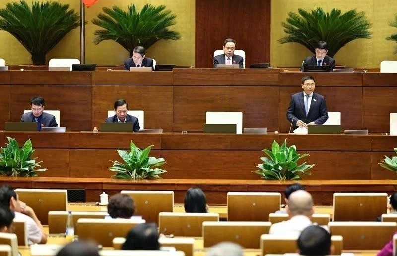 Vue d’ensemble de la séance de questions-réponses, dans le cadre de la 9e session de la 15e législature. Photo : VNA