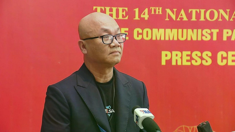 Le journaliste Vu Hoang Lan de PhoBolsaTV. Photo : VNA