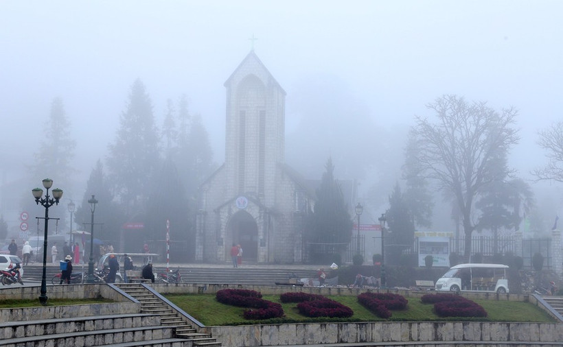 Sa Pa a un cadeau glacial cette année pour Noël. Photo d'illustration : VNA