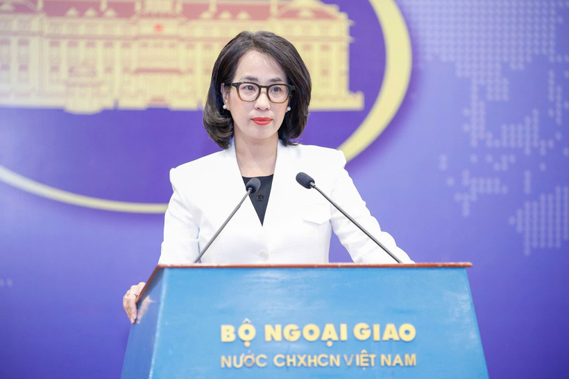 La porte-parole du ministère des Affaires étrangères Pham Thu Hang. Photo: VNA
