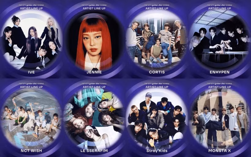 Les Golden Disc Awards sont l'une des plus grandes cérémonies de récompenses de la musique populaire en République de Corée. Photo : organisateurs