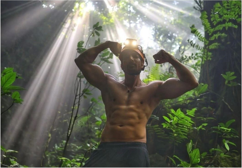 L'acteur indien Harshvardhan Rane a terminé la difficile expédition dans la grotte de Son Doong au Vietnam. Photo : Harshvardhan Rane