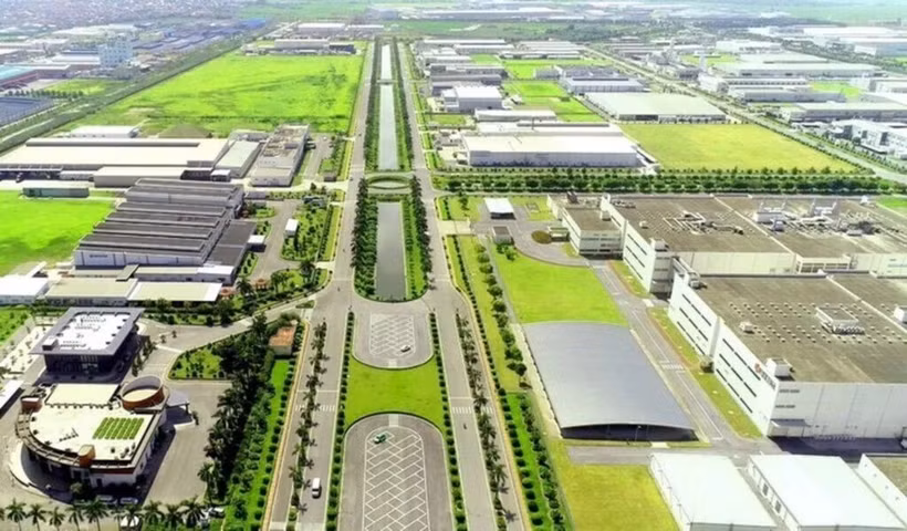 Le parc industriel Thang Long II, situé dans la province de Hung Yên (Nord). Photo : BQL