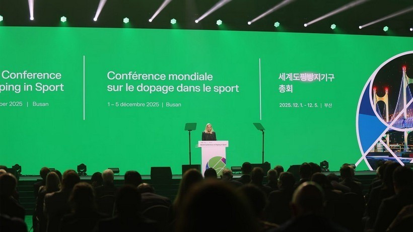Vue de la Conférence mondiale sur le dopage dans le sport, à Busan, en République de Corée. Photo : VNA