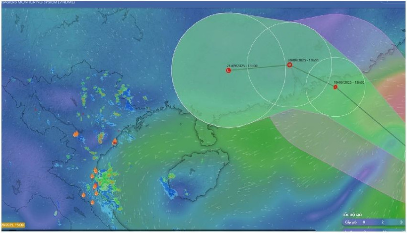 Bien que la tempête Mitag ne touche pas directement le Vietnam, elle apportera de fortes pluies dans le nord du pays. Photo : VNDMS