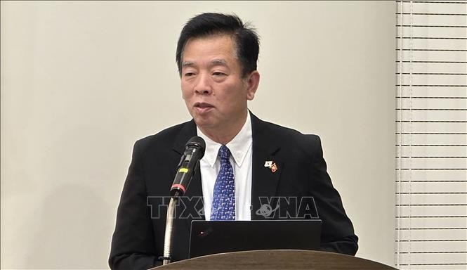 L’ambassadeur du Vietnam en République de Corée, Vu Hô lors de l'événement. Photo: VNA