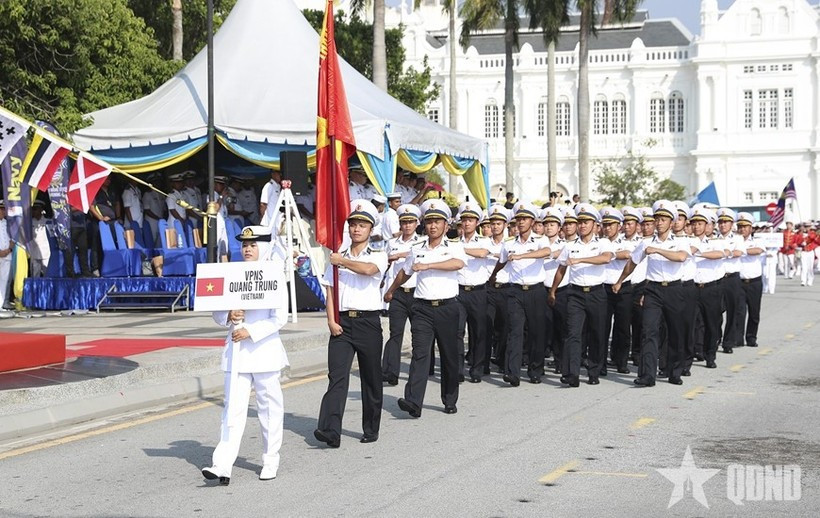 La marine vietnamienne lors du défilé de l’amitié en Malaisie. Photo : QDND