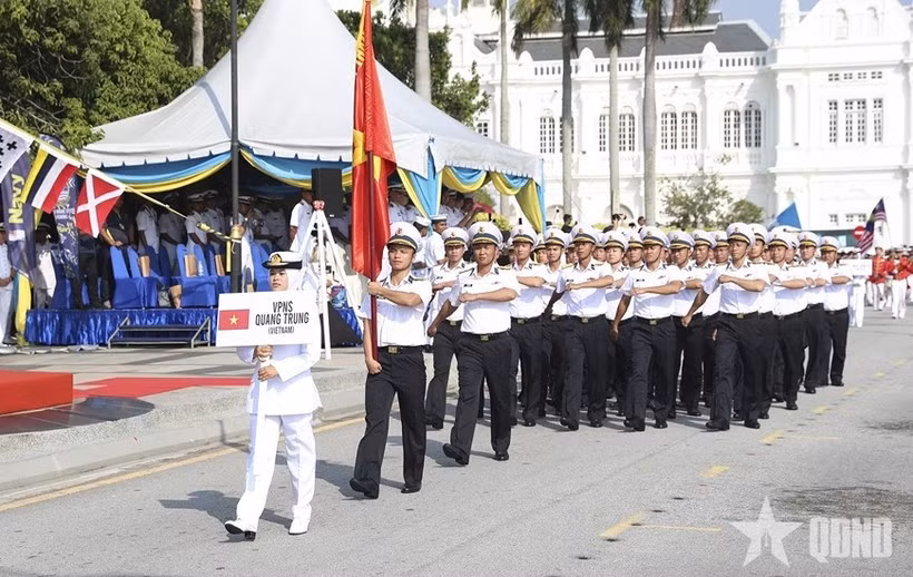 La marine vietnamienne lors du défilé de l’amitié en Malaisie. Photo : QDND