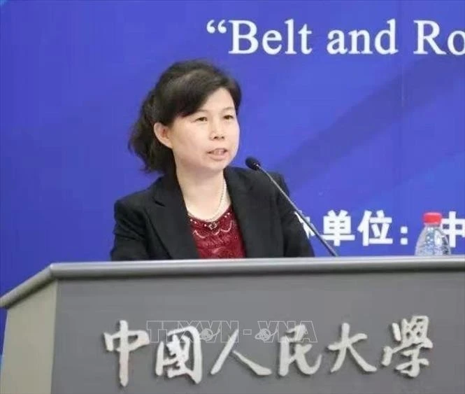 La professeure Liu Ying de l’Institut d’études financières de Chongyang à l’Université Renmin de Chine. Photo: VNA