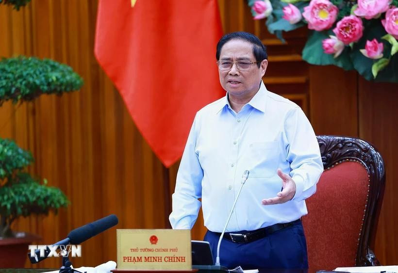 Le Premier ministre Pham Minh Chinh assume la direction du Comité de pilotage des centres financiers régional et international du Vietnam. Photo : VNA