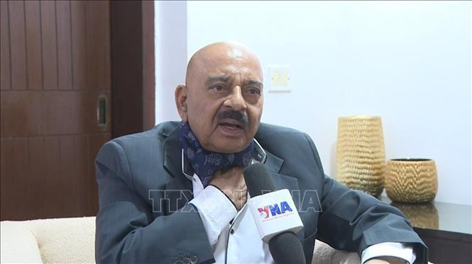 L’ancien conseiller adjoint à la sécurité nationale de l’Inde, SD Pradhan. Photo: VNA