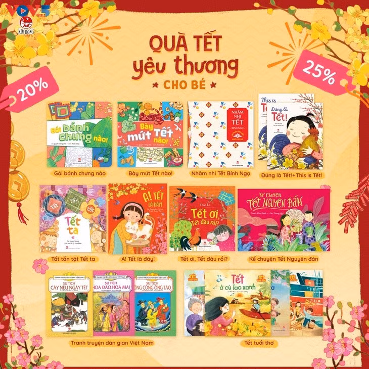 L'ensemble des «Cadeaux de Têt pour enfants» de Kim Dông. Photo: VOV