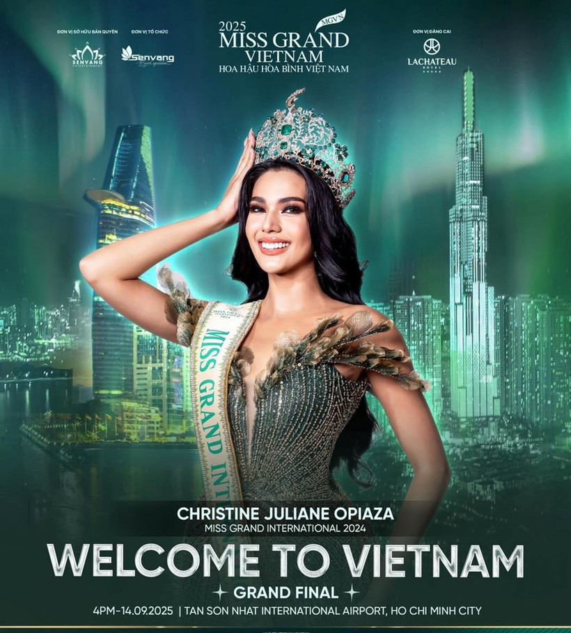 Christine Juliane Opiaza, Miss Grand International 2024, sera l’invitée spéciale de la grande finale de Miss Grand Vietnam 2025. Photo: comité d'organisation