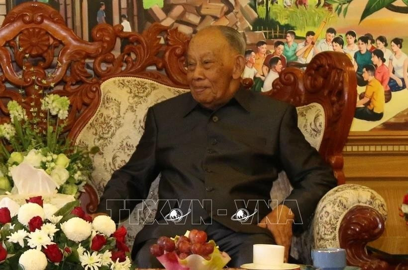 L’ancien président lao Khamtay Siphandone. Photo : VNA