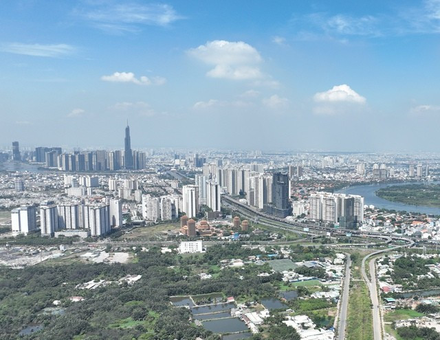 Biens immobiliers dans le centre-ville de Hô Chi Minh-Ville. Photo : cafebiz.vn