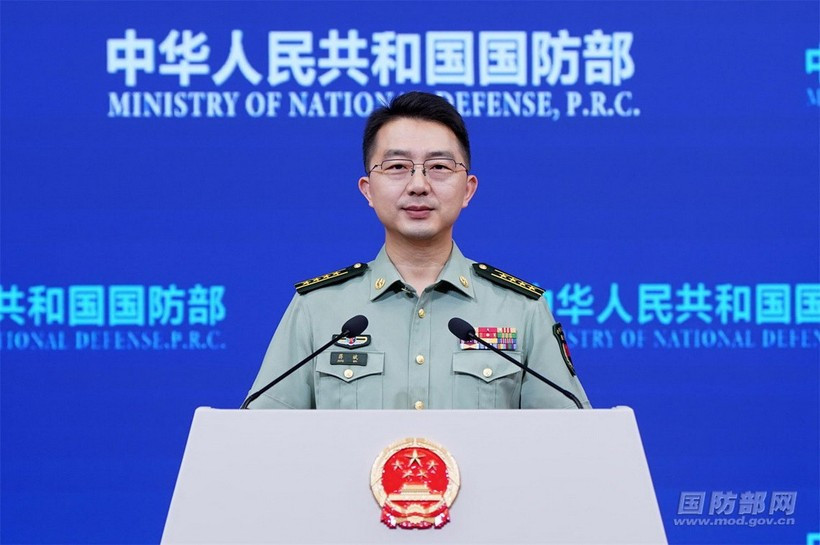 Le colonel Jiang Bin, porte-parole du ministère chinois de la Défense nationale. Photo : CMG