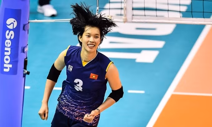L’attaquante extérieure vietnamienne Trân Thi Thanh Thuy. Photo: AVC
