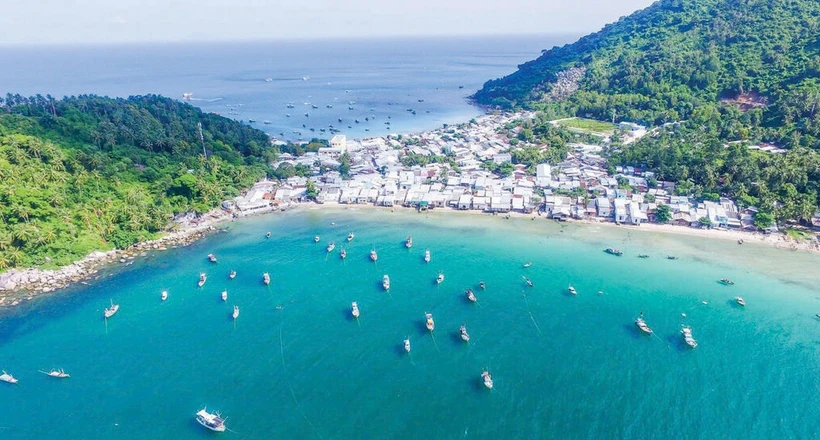 Un coin de l'île de Hon Son à Kiên Giang (Sud). Photo: CVN