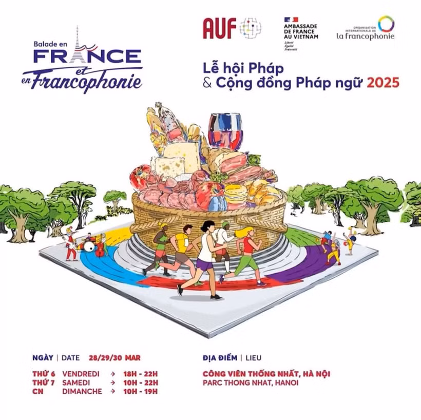 "Balade en France et en Francophonie" : un espace festif et convivial pour les habitants de la capitale. Photo : BTC
