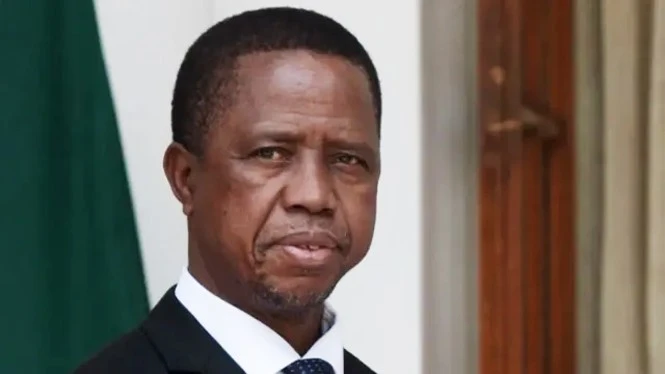 L’ancien président zambien Edgar Lungu. Photo : trendsnafrica.com