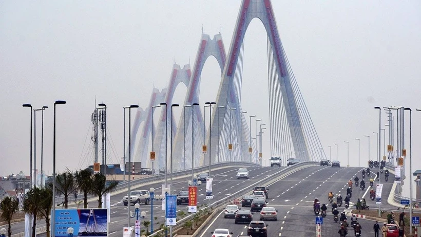 Pont Nhât Tân, à Hanoi. Photo: chinhphu.vn