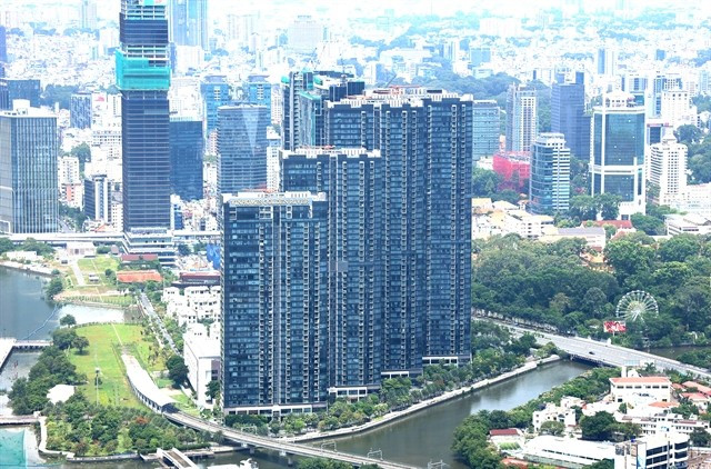 Le projet résidentiel Vinhomes Golden River, au bord de la rivière Sài Gon à Hô Chi Minh-Ville. Photo : VNA