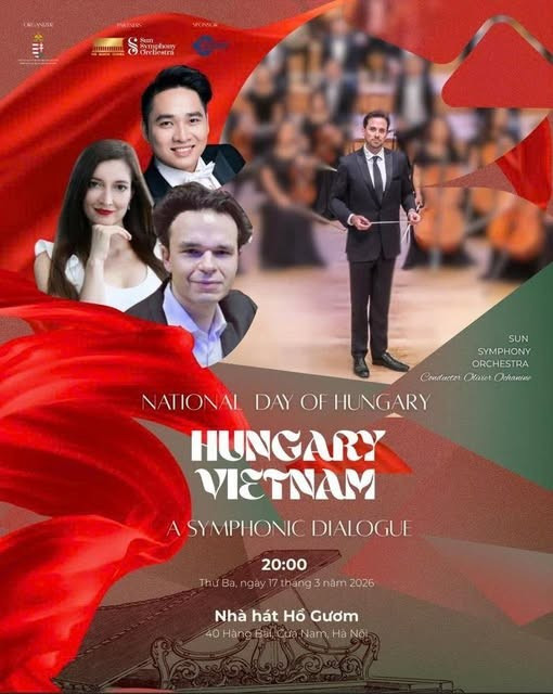 Un concert réunissant des artistes hongrois et vietnamiens célébrera la Fête nationale de la Hongrie. Photo : ambassade de Hongrie