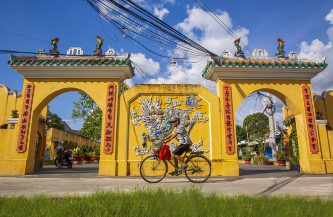 C'est l'une des deux maisons communes classées site historique national dans le quartier de Tân Ninh, province de Tây Ninh. Photo: VNA anh-6-7-9049.jpg