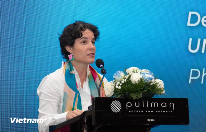 Francesca Nardini, représentante résidente adjointe du PNUD au Vietnam. Photo: VietnamPlus ba-francesca-nardini.png