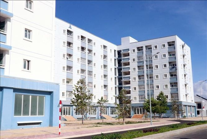 Un bâtiment de logement social à Phan Rang - Thap Cham. Photo: VNA nha-o-xa-hoi-vung-dong-nam-bo.jpg