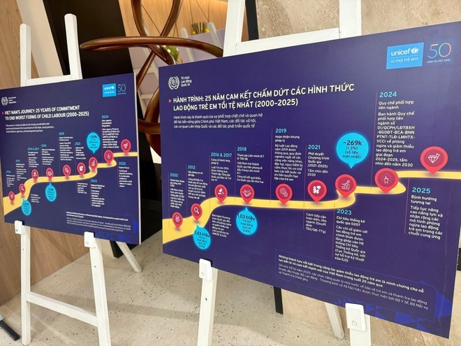 Présentation des principales réalisations du Vietnam dans la mise en œuvre de la Convention n° 182 de l’OIT. Photo : VietnamPlus