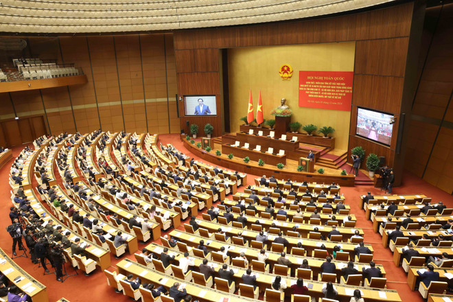 Conférence nationale sur le dressement du bilan de la mise en œuvre de la Résolution n° 18-NQ/TW du Comité central du Parti (12e mandat). Photo: VNA 10-su-kien-trong-nuoc-so-3.jpg