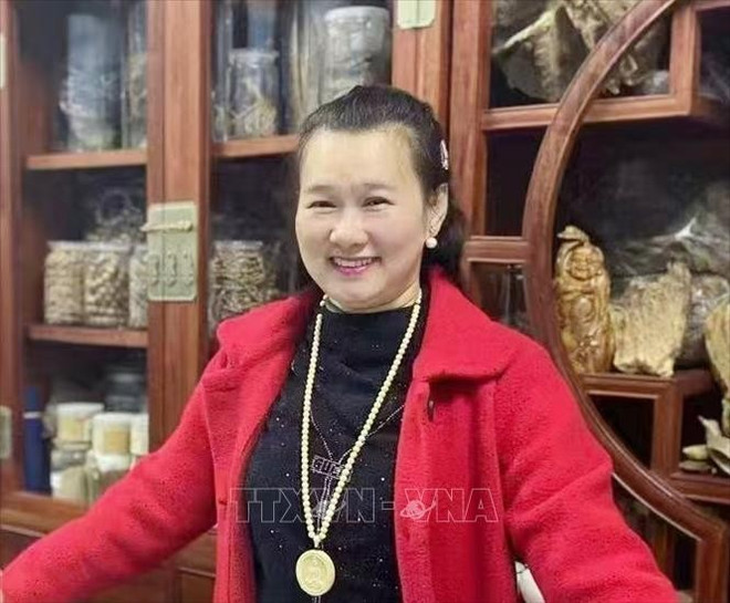 Pham Thi Kim Dung, directrice générale de la société par actions commerciale Beijing Hua Pham. Photo: VNA 3.jpg