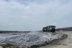 Vue de la zone de traitement des déchets de Da Phuoc, dans la commune de Hung Long, à Hô Chi Minh-Ville. Photo : SGGP