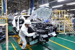 La chaîne de montage automobile de l'usine Honda Phuc Yen dans la province de Phu Tho (Photo : VNA)