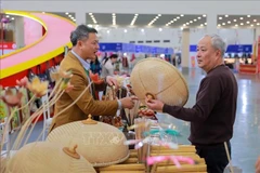 L’espace « Têt en famille » de la Foire du Printemps 2026 suscite l’intérêt des visiteurs. Photo : VNA