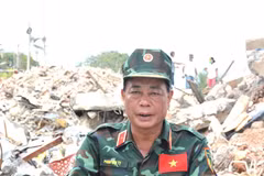 Le général de division Pham Van Ty, vice-directeur du Département du secours et du sauvetage relevant de l'État-major général de l'Armée populaire du Vietnam. Photo : Quan doi nhan dan