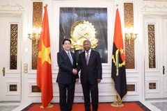 Le président vietnamien Luong Cuong (gauche) et son homologue angolais João Manuel Gonçalves Lourenço. Photo : VNA