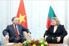 Le secrétaire général du Comité central du Parti communiste du Vietnam, To Lam, et la présidente de l'Assemblée nationale bulgare, Natalia Kiselova, Photo : VNA