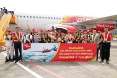 La nouvelle liaison Singapour-Phu Quoc porte à 78 le nombre total de vols hebdomadaires de Vietjet entre le Vietnam et Singapour. (Photo : Vietjet)