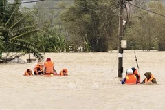 Près de 1.390 milliards de dongs mobilisés pour les victimes des inondations. Photo : VNA
