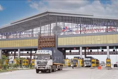Le Port Sec de Thanaleng dans le district de Hadxaiphong, à Vientiane, capitale du Laos. (Photo : VNA)