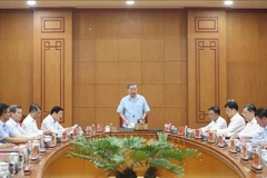 Le SG Tô Lâm dirige une réunion du Comité central sur la lutte anticorruption. Photo : VNA