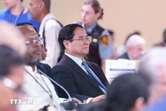 Le Premier ministre Pham Minh Chinh assiste à la cérémonie d'ouverture de la troisième Conférence des Nations Unies sur les océans (UNOC 3) à Nice, en France (Photo : VNA)