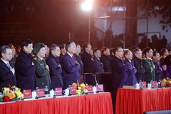 Le secrétaire général du Parti To Lam lors du programme. Photo : VNA