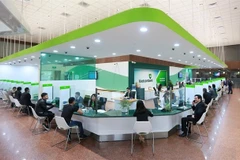 Un bureau de transaction de Vietcombank (VCB) à Hanoï (Photo : VNA)