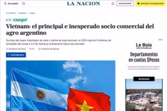 Capture d'écran de l'article publié sur La Nacion, le principal quotidien argentin (Photo : VNA) 